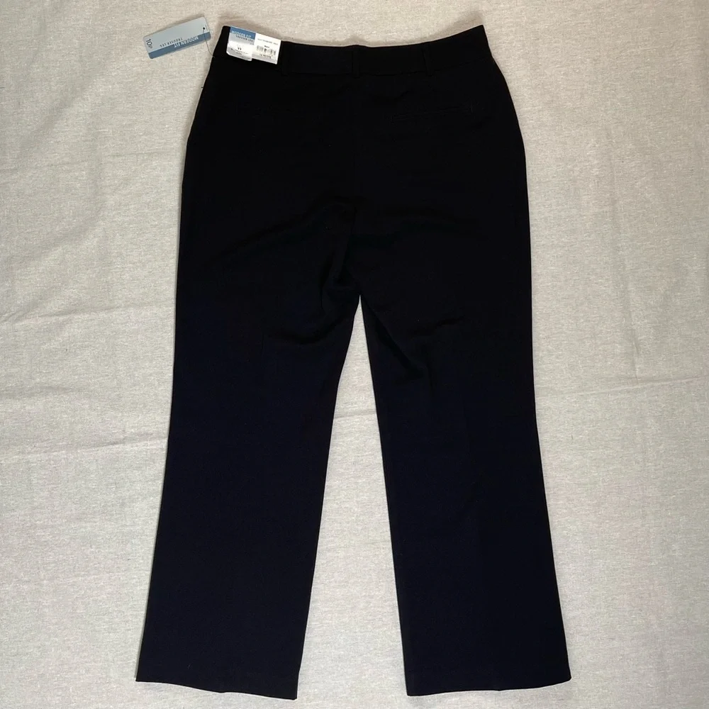 Worthington | NWT Petite Black Modern Fit Trouser Leg Dress Pants | 10P
